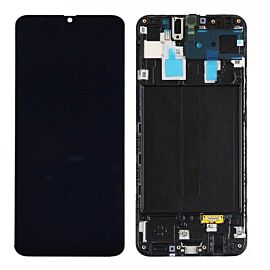 For Samsung Galaxy A20 A205 A205F A205FN A205GN A205S A205YN 6.4 inch OLED Screen Assembly with Frame - Black