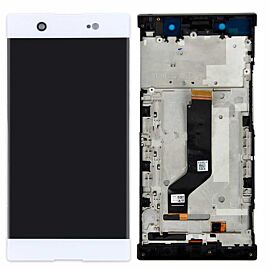 For Sony Xperia XA1 Ultra C7 LCD Screen Assembly with Dual SIM Frame - White