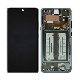 Refurbished For Samsung Galaxy S10 Lite G770 AMOLED Screen Assembly with Frame - Silver