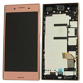 For Sony Xperia XZ Premium LCD Screen Assembly with Single SIM Frame - Red