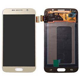 Refurbished For Samsung Galaxy S6 G920 Super AMOLED Screen Assembly - Gold