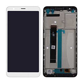 For ASUS Zenfone Max Plus M1 ZB570TL LCD Screen Assembly with Frame - White