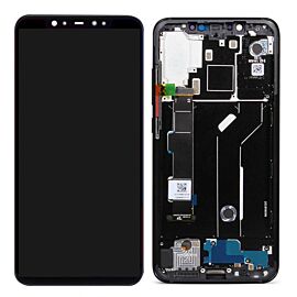 Refurbished For Xiaomi Mi 8 Mi8 AMOLED Screen Assembly with Frame - Black