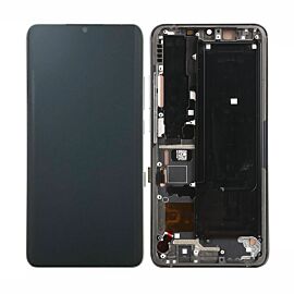 Refurbished For Xiaomi Mi Note 10 AMOLED Screen Assembly with Frame - Black