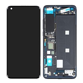 Refurbished For Xiaomi Mi 10S AMOLED Screen Assembly with Frame - Blue