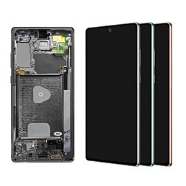 For Samsung Galaxy Note20 5G N981 AMOLED Screen Assembly with Frame - Green