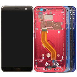 For HTC U11 LCD Screen Digitizer Assembly with Frame - Dark Blue